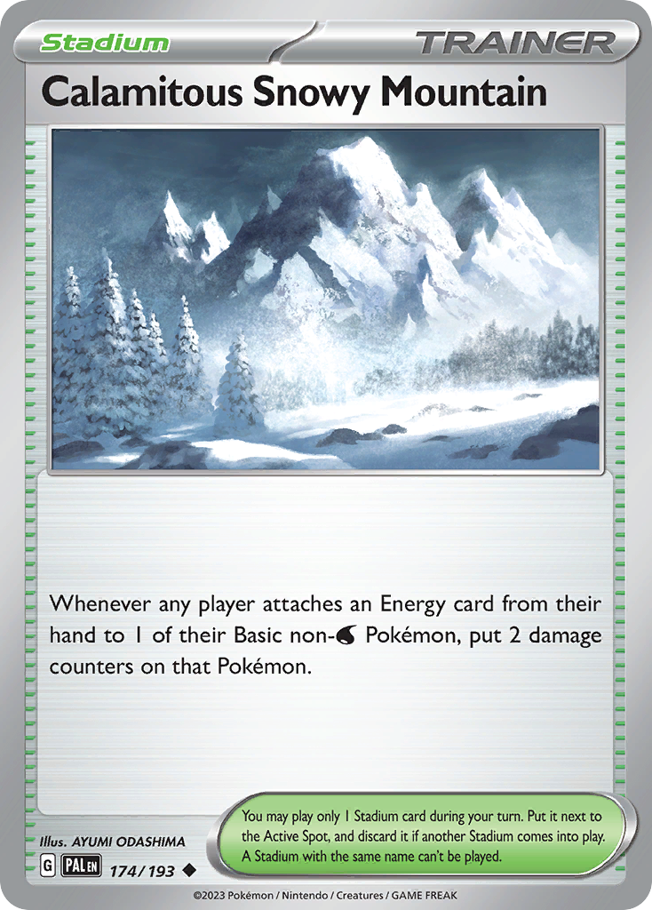 Calamitous Snowy Mountain card